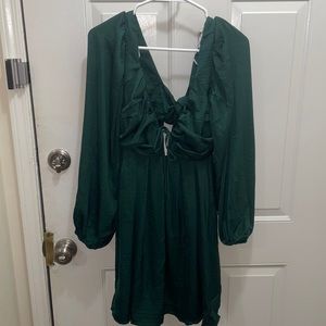 Dark Green LuLu Dress NWT